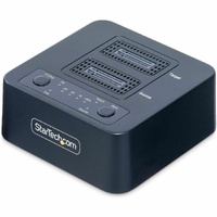 StarTech.com 1:1 M.2 NVMe Drive Duplicator, 90GBpm Standalone M.2 SSD Cloner/Copier, USB-C 3.2 20Gbps M.2 Dual-Bay Drive Docking Station - M.2 NVMe a