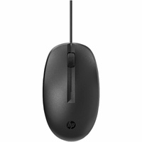 HP 125 Mouse - USB - Optical - 3 Button(s) - Cable - 1200 dpi - Scroll Wheel