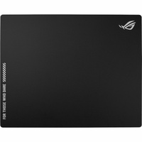 ROG Moonstone Ace L is a large gaming mouse pad 500 x 400 mm made of durable tempered glass featuring an ultrasmooth surface optimized for fast mouse