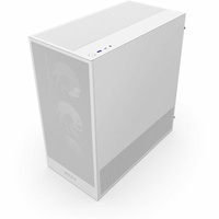 NZXT H5 Flow CC-H52FW-R1 Computer Case - ATX Motherboard Supported - Mid-tower - Mesh, Tempered Glass, Galvanized Cold Rolled St