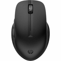 HP 435 Mouse - Bluetooth/Radio Frequency - USB Type A - Multi Surface - 2 Programmable Button(s) - Black - Wireless - 2.40 GHz - 1 x AA Battery - 2
