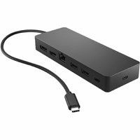 HP USB Type C Docking Station for Notebook/Desktop PC - Memory Card Reader - microSD, SD - USB Type-C - 1 x RJ-45 Ports - Network (RJ-45) - HDMI - -