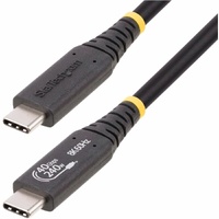 StarTech.com 1m (3.3ft) USB4 Cable, USB-IF Certified USB-C Cable, 40 Gbps, 240W PD 3.1, 8K 60Hz, Compatible w/Thunderbolt/USB 3.2 Ports - 3.3ft/1m w/