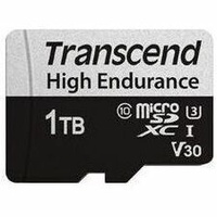 Transcend High Endurance USD350V 1 TB Class 10/UHS-I (U3) V30 microSDXC - 100 MB/s Read - 85 MB/s Write