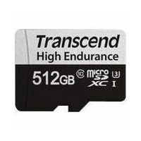 Transcend High Endurance USD350V 512 GB Class 10/UHS-I (U3) V30 microSDXC - 1 - 100 MB/s Read - 60 MB/s Write