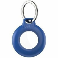 WATERPROOF SECURE HOLDER WITH KEY RING FOR AIRTAG - BLUE