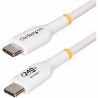 StarTech.com 4m White USB-C Charging Cable, USB-IF Certified USB C Cable, 240W PD EPR, USB 2.0 Type-C Laptop Charger Cord, TPE J