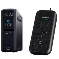 CP1350EPFCLCD with bonus 8-PORT SURGE PROTECTOR WITH 2USB PORTS
