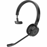 Jabra Evolve 65 TE Wireless Over-the-head, On-ear Mono Headset - Black - Monaural - Supra-aural - 3048 cm - Bluetooth - 20 Hz to