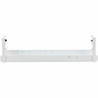 StarTech.com Under Desk Cable Management Tray, Length Adjustable, Clamp-On Installation, No Drilling Required, White - Length adjustable cable tray