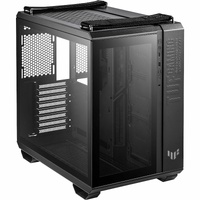 TUF GT502 Gaming Computer Case - ATX Motherboard Supported - Mid-tower - Tempered Glass - Black - 2 x Fan(s) Supported - 4 x Internal 2.5"/3.5" - 8 x