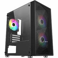 FSP CST130C: Compact M-ATX tower with tempered glass 3 ARGB fans supports Micro ATX/Mini-ITX spacious interior excellent cable management and top I/O