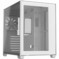 FSP CMT380W: Sleek ATX mid-tower with dual tempered glass 3x 120mm fan supports ATX/Micro ATX/Mini-ITX dual-chamber design excellent cooling options