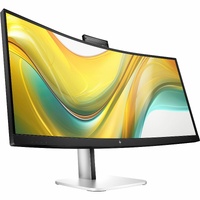 HP 534pm 34" Class Webcam UW-QHD LCD Monitor - 21:9 - Jet Black - 34" Viewable - 3440 x 1440 - 400 cd/m² - Speakers - DisplayPo