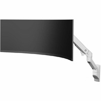 Ergotron Mounting Arm for Monitor, Curved Screen Display - White - 23.1 cm to 144.8 cm (57") Screen Support - 17 kg Load Capacity - 100 x 100, 75 x -
