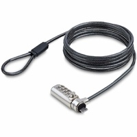 StarTech.com Slim Lock Nano Slot Compatible, 6.6ft (2m) Combination Locking Cable, Desk Anti-Theft Security For Laptop/Notebook Computer - Slim lock