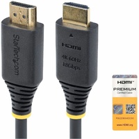 StarTech.com 3 m HDMI A/V Cable - 1 - Cable for Audio/Video Device, TV, Workstation - First End: 1 x HDMI 2.0 Digital Audio/Video - Male - Second 1 x