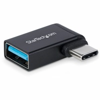 StarTech.com Right Angled USB-C to USB-A Adapter, USB 5Gbps, Compact USB-C Male to USB-A Female Adapter, Durable Metal Housing, M/F - Connect a USB-A