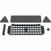 Heckler Design Shelf - TAA Compliant - Powder Coated Steel, Aluminium, Acrylonitrile Styrene Acrylate (ASA) - Black