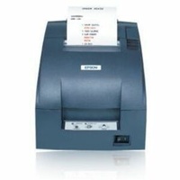 TM-U220IIB-432 Ethernet Kitchen Receipt Ticket with Auto Cutter. Includes English Thai simplified Chinese Vietnamese fonts ePOS ready Dark Grey