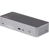 StarTech.com USB-C Dock, 4K 60Hz Quad Monitor DisplayPort & HDMI, Universal USB C Docking Station, 100W Power Delivery, USB Hub 1C/3A, GbE - Quad USB