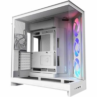 NZXT H9 Flow CM-H92FW-R1 Computer Case - ATX Motherboard Supported - Mid-tower - Glass, Tempered Glass, Steel, Galvanized Cold Rolled Steel (SGCC) -