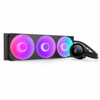 NZXT Kraken Plus 360 RGB RL-KR360-B2 Cooling Fan/Water Block - CPU - 3 x Fan(s) - 127.51m³/h Maximum Airflow - 2400 rpm - Liquid Cooler Cooler - - &