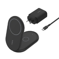 Belkin BoostCharge Induction Charger - For Qi2-enabled Device, iPhone - Input connectors: USB - Magnetic, Foldable
