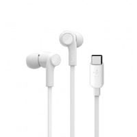 SoundForm USB-C Wired EarBuds with Adjustable Volume Limiter - White