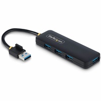 StarTech.com StarTech.com 4-Port USB-A Hub, 5Gbps, Bus Powered, Small Travel Mini USB Hub, Multi-Port USB 3.0 Splitter, Portable USB Hub - Connect up