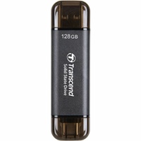 128GB External SSD ESD310C USB 10Gbps Type C/A Black