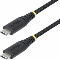 StarTech.com 2m (6.6ft) USB-C Charging Cable, 240W PD EPR, Dual-Layer Silicone/Braided Jacket, Rugged USB 2.0 Laptop Charge Cord, USB-IF - USB C PD