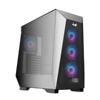PRISM Mid Tower Chassis including 4*12cm ARGB FANs at Rear panel and Side panel.