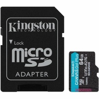 64GB microSDXC Canvas Go Plus Gen4 200MB/s A2 U3 V30 Card + Adapter