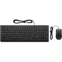Lenovo Essential Keyboard & Mouse - English (US) - USB Type A Membrane Cable Keyboard - Keyboard/Keypad Color: Black - USB Type A Cable Mouse - - dpi