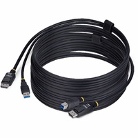 StarTech.com 10ft (3m) DisplayPort and USB 5Gbps KVM Cable, Up to 4K 60Hz, DP and USB Combo Cable for KVM Switch - KVM cable connects a computer to a