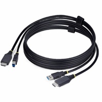 StarTech.com 6ft (1.8m) HDMI and USB 5Gbps KVM Cable, Up to 4K 60Hz, HDMI 2.0 and USB Combo Cable for KVM Switch - KVM cable connects a computer to a