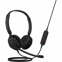 Jabra Evolve 10 Wired Over-the-head, On-ear Stereo Headset - Black - Binaural - Supra-aural - 20 Hz to 20 kHz - 190 cm Cable - Noise Cancelling, - A