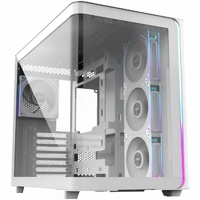 FSP M580-WP: ATX MID-TOWER WITH 270 deg PANORAMIC VIEWS CURVED GLASS 4 DAISY-CHAINED ARGB FANS FEATURE DIGITAL DISPLAY SCREEN WITH PWM CONTROLLER I/O