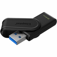 64GB DT EXODIA S PORTABLE USB 3.2 GEN 1 (BLACK/BLACK)