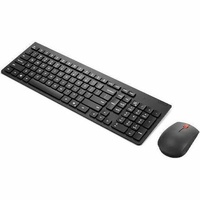 Lenovo Essential Keyboard & Mouse - English (US) - USB Type A Wireless RF 2.40 GHz Keyboard - Keyboard/Keypad Color: Black - USB Type A Wireless RF -