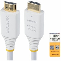 3m (10ft) Premium Certified High Speed HDMI Cable 4K 60Hz/1440p 144Hz HDR10/HDCP 2.2/ARC 18Gbps UHD HDMI 2.0 Cord for TV/Monitor/Display TPE Jacket