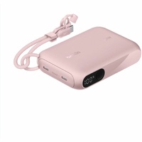 BoostCharge Power Bank 10K with Display - Pink
