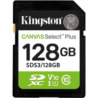 128GB SDXC Canvas Select Plus Gen3 150MB/s C10 UHS-I U1 V10
