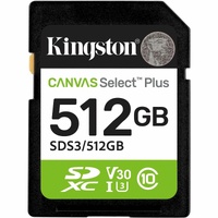 512GB SDXC Canvas Select Plus Gen3 150MB/s C10 UHS-I U3 V30