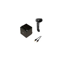 TM-M30III MOBILE POS DIRECT THERMAL PRINTER + DS2208-SR BLACK WITH STAND USB KIT