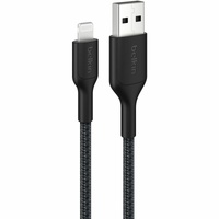 BoostCharge Pro Braided USB-A Cable with Lightning Connector PCR 1M Black