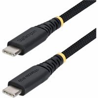 StarTech.com 15cm (6in) USB-C Charging Cable, 60W (3A) PD, Dual-Layer Braided Nylon/TPE Jacket, Rugged USB 2.0 Laptop Charger Cord - USB-C Charging a