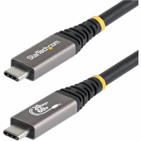 StarTech.com 3m (10ft) USB4 Cable, 20Gbps, USB-IF Certified USB-C Cable, 60W, 4K120Hz DP 2.1, TPE Jacket, Black USB-C Cord - 3m/10ft USB-IF Certified