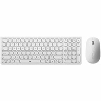Echelon Compact USB-C Rechargeable Bluetooth Keyboard Mouse for Mac White US